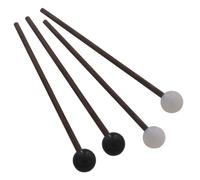 LALADEFIEE 2 pairs Ethereal Drumsticks Portable Tongue Drum Mallets Lightweight Wood Rubber Head Percussion Accessories for Drummers with Smooth Ergonomic Grip and Construction