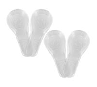 LALADEFIEE 2 Pairs Gel Heel Cups Self-Adhesive Shoe Inserts with Honeycomb Anti-Slip Design for Men and Women Clear Shock Absorbing Pads for Big Shoes Cushions for High Heels and Boots