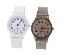 LALADEFIEE 2 Pcs Kids Fashion Watch Set for Children, Waterproof Comfortable Strap, Stylish White and Black Analog Watches for Students and Everyday Wear