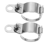LALADEFIEE 2 Pcs Motorcycle Turn Signal Fork Bracket Metal Indicator Mounts for Motorbike Forks Easy Installation Front Light Holder Clamp