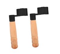 LALADEFIEE 2 Pcs Wooden Handle Guitar String Winder and Pin Puller Acoustic Electric Bass String Change Tool for Easy Replacement and Maintenance Comfortable Grip for Beginners and