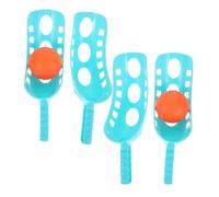 LALADEFIEE 2 Sets Interactive Outdoor Toss and Catch Ball Game for Adults Lightweight Safe Educational for Hand Eye Coordination Double-play Launch and Catch Balls for Backyard Random Color