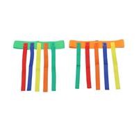 LALADEFIEE 2 sets Interactive Pull Tail Game Belts for Outdoor Training Family Game Props for Preschoolers Sensory Development and Social Skills Exercise Random Color