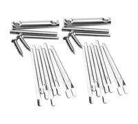 LALADEFIEE 2 Sets Miniature 8-keys Thumb Piano Kalimba Diy Finger Musical Instruments Portable Beginner Kalimba for Adults and Boys and Girls Home Music Practice