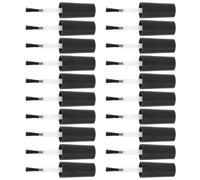 LALADEFIEE 20 pcs Nail Polish Brush Replacement with Soft Bristles and Caps Empty Gel Polish Bottle Brushes for Even Application Easy to Use