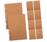 LALADEFIEE 20 Sets Kraft Paper Oxford Index Cards with Writable Tabs Binder Dividers for Organizing Documents Study Office and Reports Per Storage Guide Cards for Ring Binders and Notebooks