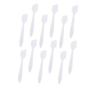 LALADEFIEE 200pcs Beauty Spatulas Small Skincare Lotion Makeup Mask Spoons for Eye Cream Application Plastic Cosmetic Face Tools with Smooth Curved Surface for Even Skincare Use