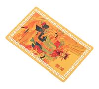 LALADEFIEE 2024 Year Tai Zodiac Gold Amulet Card Multi-functional Collectible Luck Card with Aluminium Magnesium Alloy Material for Business Events and Birthdays