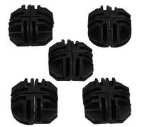 LALADEFIEE 20pcs Black Plastic Cube Connectors for Wire Shelf Clips DIY Closet and Cabinet Storage Assembly Buckles for Modular Wardrobe Organizer