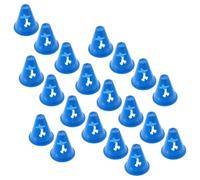 LALADEFIEE 20pcs Blue Mini Cones for Football Training and Obstacle Courses, Lightweight Pe Material with Super Toughness, for Agility and Speed Drills