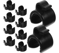 LALADEFIEE 20pcs Cable Fixing Clips for Microphone Stand with 25mm Wire Diameter, Portable Lightweight Plastic Mic Cord Clamps for Recording and Travel Cable Management
