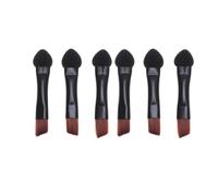 LALADEFIEE 20pcs Double Sided Eyeshadow Applicator Brushes with Portable Plastic Handle and Soft Artificial Fiber, Dual Sided Design for Blending and Smudging Eye Shadow, for Beginners