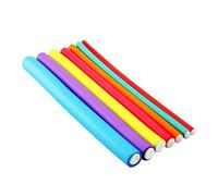 LALADEFIEE 20pcs Hair Curling Flex Rods Cold Wave Rollers Curlers for DIY Styling Women Portable Random Color