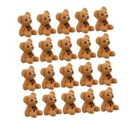 LALADEFIEE 20pcs Mini Resin Bear Figurines Bear Statue for DIY Bonsai Micro Landscape Table Decor Accessories for Home Office and Garden Crafting