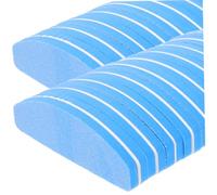 LALADEFIEE 20Pcs Mini Sponge Nail Files Half-Moon Shape Portable Nail Trimming and Polishing Tools for Acrylic Manicure Pedicure Blue