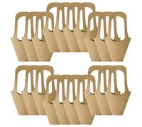 LALADEFIEE 20pcs Paper Flower Bags with Handle for Bouquets Handheld Kraft Paper Packaging Bags Practical and Stylish Suitable for Anniversary and Mother's Day
