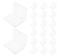 LALADEFIEE 20pcs Plastic Playing Card Storage Box Clear Rectangle PP Deformation Resistant Case for Trading Cards for Trade Shows