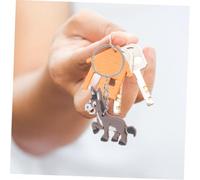 LALADEFIEE 20Pcs Realistic Donkey Keychain Charms Cute Cartoon Pendant Bag Decoration Birthday Party Favor Gift for Animal Lovers