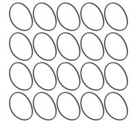 LALADEFIEE 20pcs Rubber Cassette Tape Belts Square for Recorder Maintenance Compatible with Cassette Players Dvd Drives Voice Recorders Video Machines Tear-resistant Replacement