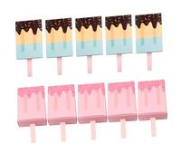LALADEFIEE 20pcs Wedding Candy Boxes Ice Cream Shape Creative Packaging Storage Cases Blue and Pink Party Favor Boxes