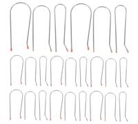 LALADEFIEE 24pcs Hot Roller Clips with Stainless Steel and Resin Quick Heating Curler Clamp Pins for Versatile Hair Styling Multiple Replacement Securing Clips for Hot Rollers