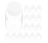 LALADEFIEE 25pcs Plastic Small Liquid Containers Sample Storage Bottles Medicine Sample Bottle Reusable Jars for Liquid and Pill