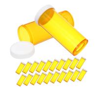 LALADEFIEE 25pcs Portable Mini Medicine Bottles with Lids Convenient PP Pill Containers for Travel Outdoor Emergency Daily Vitamin Organizer Secure Storage Accessory