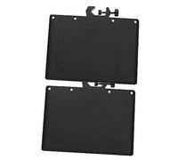 LALADEFIEE 2pcs Abs Clamp Shelf for Microphone Stand with Adjustable Angle and Hold Camera Function, Black Sound Storage Tray Suitable for Mobile Phone Live Broadcast
