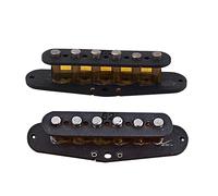 LALADEFIEE 2pcs Alnico Electric Guitar Single Coil Pickup Slug Bobbin Covers Plastic Humbucker Pickup Accessories for Electric Guitar Replacement