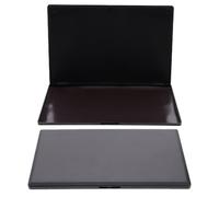 LALADEFIEE 2pcs Black Abs Large Empty Eyeshadow Pallet Lightweight DIY Eyeshadow Tray for Makeup On-the-go Cosmetic Storage Organizer