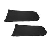 LALADEFIEE 2Pcs Black Jumbo Dreadlock Cap Loc Wraps Elastic Spandex Hair Stocking Sleep Bonnet Unisex Skull Cap for Long Hair Dreads Maintenance