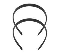 LALADEFIEE 2pcs Black Velvet Thin Headbands Vintage Elastic Skinny Hair Hoop for Women Flexible Non-slip Hairpieces with Classic Retro Style Simple Elegant Hair Accessories for Halloween and