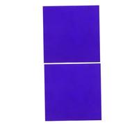 LALADEFIEE 2Pcs Blue Cobalt Glass Plates 5X5Cm for Chemistry Experiments, Science Lab Cobalt Glass Sheets, School Physical Supplies for Flame Reaction Demonstration