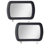 LALADEFIEE 2pcs Car Sun Visor Makeup Mirrors Vanity Automotive Mirror for Trucks and Cars Reflection for Makeup and Outfit Checks Compatible with Various Vehicles Sun Visor Accessory