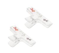 LALADEFIEE 2pcs Clear Acrylic Music Page Holder Clips with Cute Cartoon Design Portable Transparent Sheet Music Book Clips for Piano Violin Guzheng Hold and Multipurpose Use