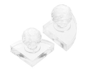LALADEFIEE 2pcs Crystal Eyeshadow Press Tool for Multiproduct Handling and Repairing Broken Pressed Powders, Cosmetic Pressing Stamper Suitable for Eyeliner and Pressed Powders, DIY Makeup