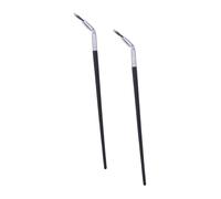 LALADEFIEE 2pcs Curved Fan-shaped Eyelash Brushes for Lower Lashes and Eyebrows Skin-friendly Makeup Tools Lightweight Portable for Professional Salon and Home Use