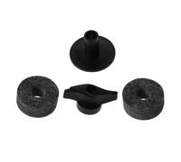 LALADEFIEE 2PCS Drum Cymbal Stand Felt Washer and Plastic Sleeves with Noise Reduction Pads Easy Install Hand Knob Replacement Accessories for Crash Splash Ride Cymbals Random Color