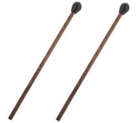 LALADEFIEE 2pcs Drumsticks Tongue Drum Mallets with Wooden Handles and Silicone Heads, Lightweight and Sturdy Percussion Mallets Easy to Carry for Handpan and Tongue Drum Playing