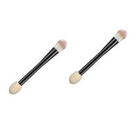 LALADEFIEE 2pcs Dual-ended Makeup Brush and Sponge for Foundation Concealer and Powder Versatile Cosmetic Tool for Effortless Application and Blending for Everyday Use and Special Occasions