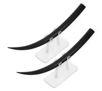 LALADEFIEE 2pcs Eyelash Display Model with Realistic Simulation Plastic Material Essential for Teaching and Training Large Eyelash Model for Salons and Students