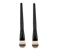 LALADEFIEE 2pcs Facial Mud Mask Brush Set Nylon Hair Wide Application Firm Enough to Spread Mud Masks Stylish and Sturdy Plastic Handle