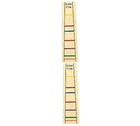 LALADEFIEE 2pcs Finger Guide Sticker Light Yellow Fret Label for Beginners Easy to Adhere Remove Learning Accessory for Practice and Position Marking