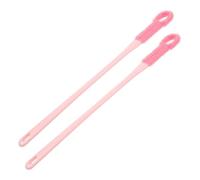 LALADEFIEE 2Pcs Foot Scrubber Brush Soft Silicone Bristles Long Handle Toe Gap Cleaning Brush for Foot Care for Women for Dead Skin Removal and Exfoliation