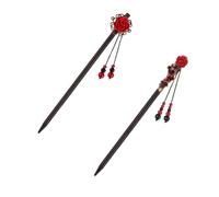 LALADEFIEE 2pcs Hair Bun Pins for Women Chinese Antiquity Hair Sticks Elegant Wedding and Party