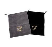 LALADEFIEE 2pcs Hair Dryer Storage Bags Drawstring Dustproof Pouches Multipurpose Travel Organizer for Home Hotel Dormitory Accessories