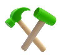 LALADEFIEE 2Pcs Hammer with Polished Surface Bright Color Tool for Hand-eye Coordination and Grip Strength Development Interactive Pounding Mallet for Early Learning and Play