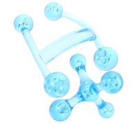 LALADEFIEE 2Pcs Handheld Mini Back Massager Set with Four-Ball and H-Shape Design, Portable Acupuncture Point Massage Tool for Neck and Body Fatigue Relief