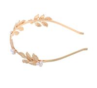 LALADEFIEE 2pcs Headband Gold Wedding Headpiece Leaf Design Elegant Bridal Hairpiece for Special Events for Brides and Bridesmaids