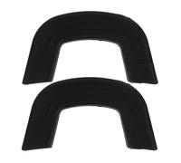 LALADEFIEE 2pcs Heat Resistant Silicone Pot Handle Covers Fit Pan Protectors Non-Slip Insulated Pot Holders for Frying Pans Skillets Black Large